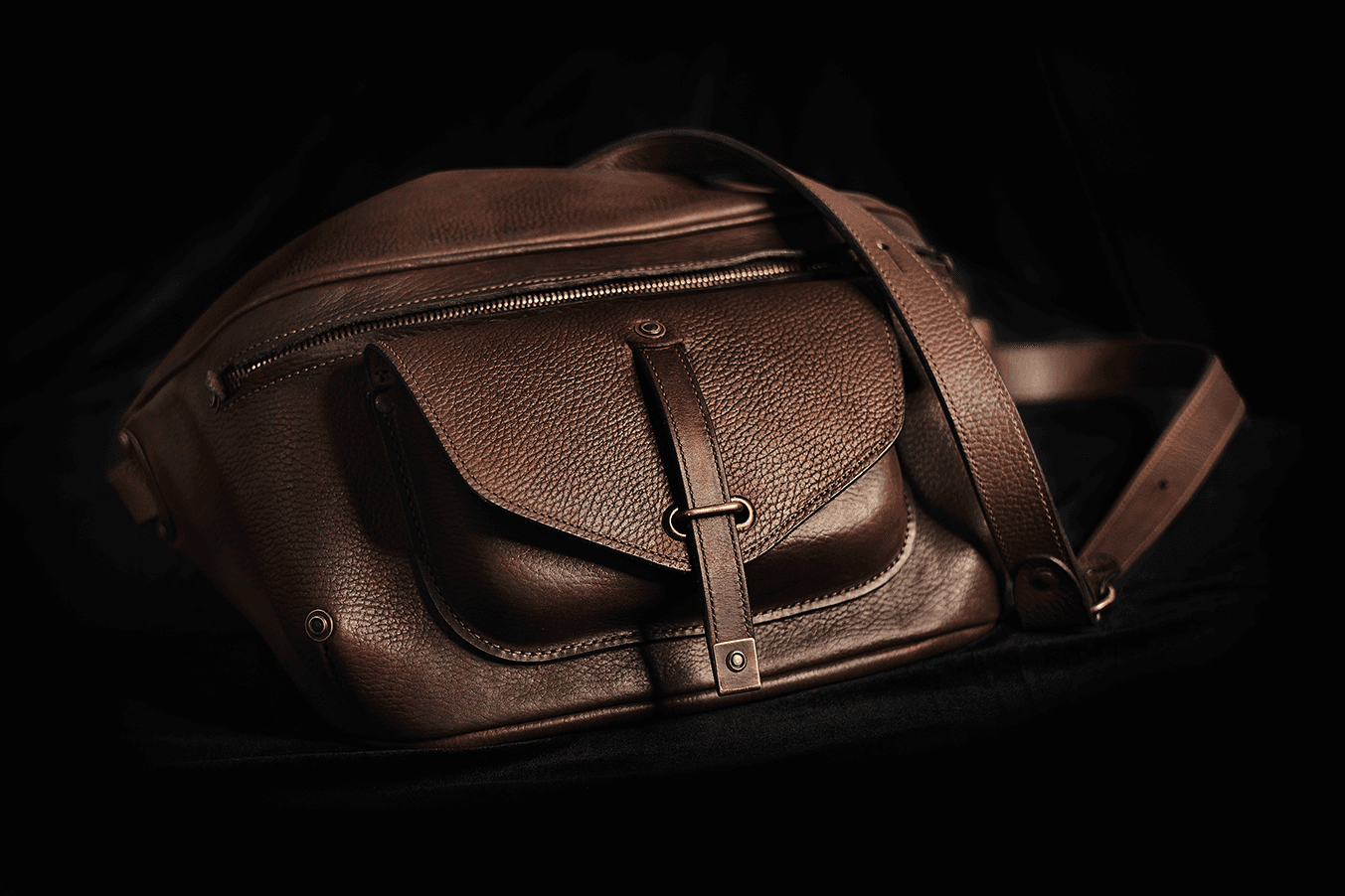 Охотничья сумка — вид сбоку