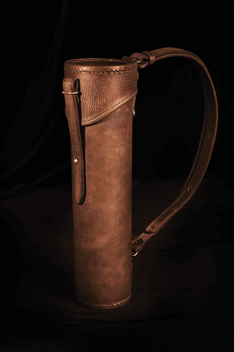 Тубус кожаный