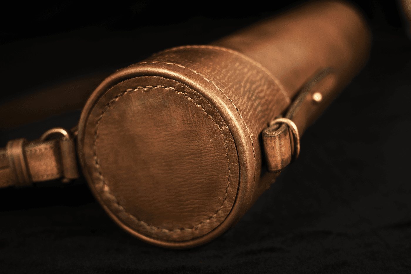 Тубус кожаный — замок